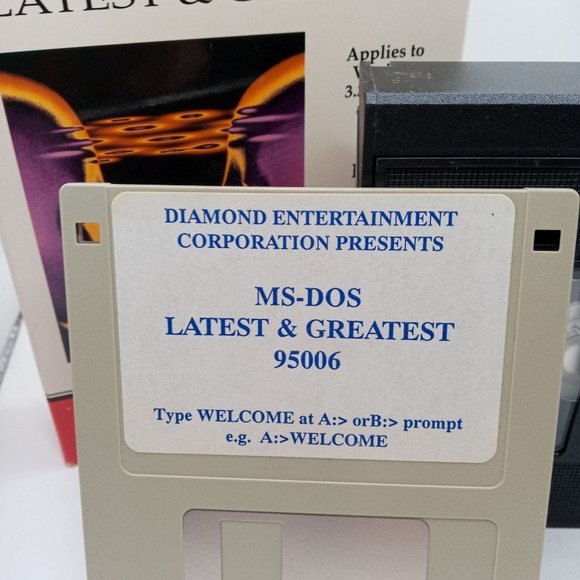 MS DOS Latest and Greatest VHS Floppy Video Everything You Need To Know Vintage - Picture 2 of 9